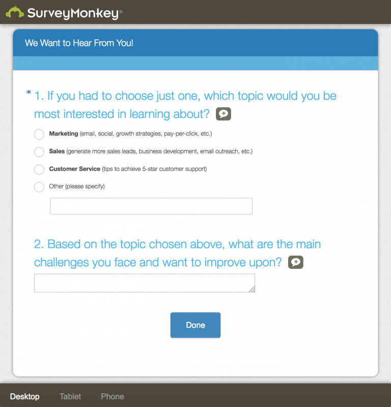 2-question-survey-example | Formilla Blog